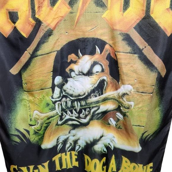 AC/DC Vintage 1995 Givin The Dog A Bone Flag Banner Hard Rock and Roll - Picture 4 of 11